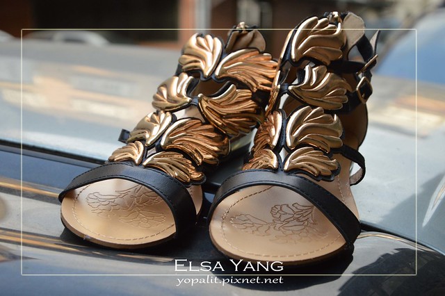 [buy] 淘寶。金色翅膀羅馬鞋、涼鞋、金屬風格 @ELSA菲常好攝