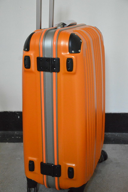 [開箱] 美麗華行李箱-27吋煙燻咖啡、18吋薔薇紫、29吋亮橘色(尺寸比較)2016團購 @ELSA菲常好攝