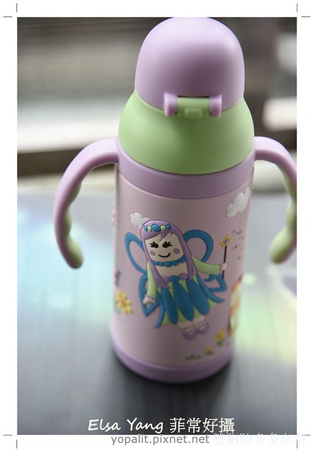 [寶寶好物開箱] Eat4Fun兒童保溫水壺|幼兒吸管水杯|304不鏽鋼|3d立體卡通水壺價格心得分享 @ELSA菲常好攝