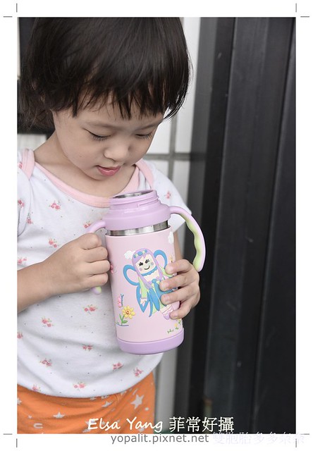 [寶寶好物開箱] Eat4Fun兒童保溫水壺|幼兒吸管水杯|304不鏽鋼|3d立體卡通水壺價格心得分享 @ELSA菲常好攝
