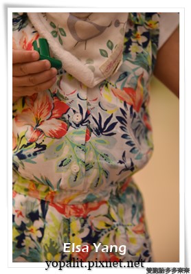 [童裝] 一歲寶寶穿搭-奇哥2016春夏ABSORBA透氣碎花連身褲 @ELSA菲常好攝