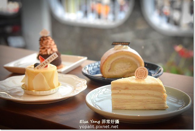 [東門甜點] 松薇PINE&#038;ROSE蛋糕東門下午茶甜點｜來自日本的食材、原物料和來自日本的烤箱｜推薦千層手工蛋糕 @ELSA菲常好攝