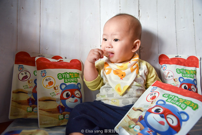 [寶寶米餅] 韓國超人傑克大米米餅-三蔥國際寶寶米餅｜ 無鈉米餅不含雞蛋牛奶 @ELSA菲常好攝